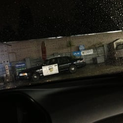 Chevron - Always come to a FULL STOP so you don't get followed to your house like I did. I was "pulled over" parked in front of my house.