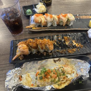 Kakuna Sushi - Got the Baked Lion King, Chainsmoker, and 49er rolls - Sushi Bars Near Me - Milpitas, California Kakuna Sushi - Got the Baked Lion King, Chainsmoker, and 49er rolls - Sushi Bars Near Me - Milpitas, California