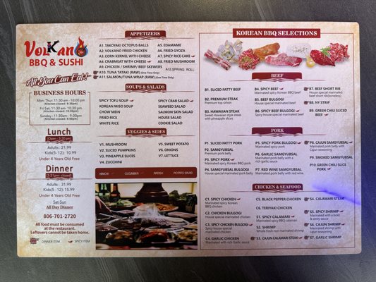 Menu photo 4 Volkano BBQ & Sushi Lubbock, TX