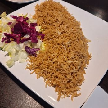 ARIANA Kabob House - Rice and salad - Afghan Near Me - Duluth, Georgia