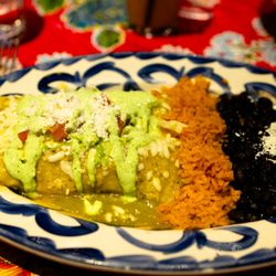 Seafood enchiladas
