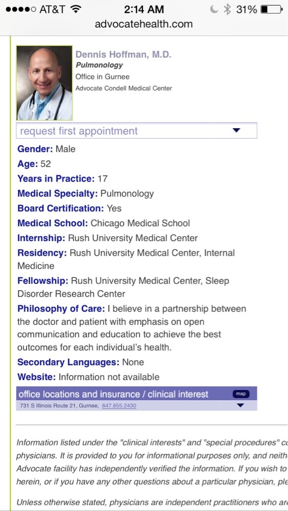 Chest & Sleep Medicine Associates - sleep specialist in Gurnee, IL