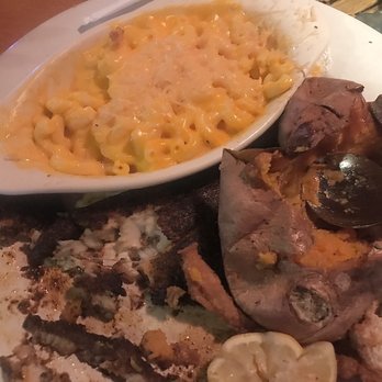 Redbone's Grill & Bar - Blackened catfish, sweet potato and mac and cheese. Mac and cheese taste like spoiled milk. Was sent back after one bite - Seafood Near Me - Jackson, Tennessee Redbone's Grill & Bar - Blackened catfish, sweet potato and mac and cheese. Mac and cheese taste like spoiled milk. Was sent back after one bite - Seafood Near Me - Jackson, Tennessee