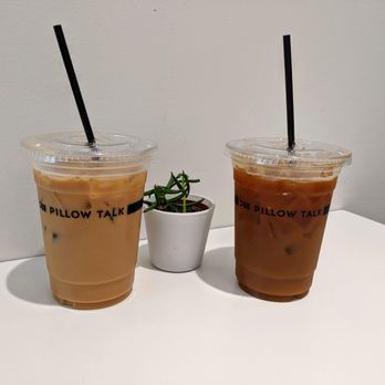 Pillow Talk Cafe Pasadena - Honey Oat Latte and Pineapple Americano - Coffee & Tea Near Me - Pasadena, California