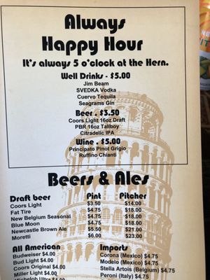 Menu photo 4 Hernando's Pizza Pub Winter Park, CO