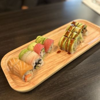 Sushi Lover Madison - Rainbow and eel roll - Japanese Near Me - Madison, Wisconsin Sushi Lover Madison - Rainbow and eel roll - Japanese Near Me - Madison, Wisconsin