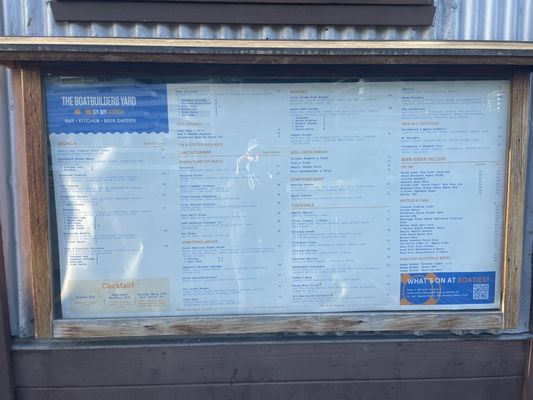 Menu photo 1 The Boatbuilders Yard South Wharf, VIC Menu photo 1 The Boatbuilders Yard South Wharf, VIC