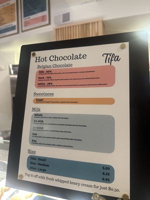 Menu photo 2 Tifa Chocolate & Gelato Raleigh, NC