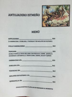 Menu photo 2 Antojadero Itsmeño Oaxaca, OAX Menu photo 2 Antojadero Itsmeño Oaxaca, OAX