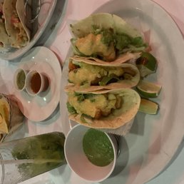 California tacos, substituted shrimp for the grilled chicken. Yummy
