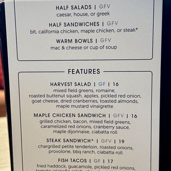 Burtons Grill & Bar - The lunch menu.Gluten Free meals and Gluten Free Versions available are clearly marked. - New American Near Me - Gaithersburg, Maryland Burtons Grill & Bar - The lunch menu.Gluten Free meals and Gluten Free Versions available are clearly marked. - New American Near Me - Gaithersburg, Maryland