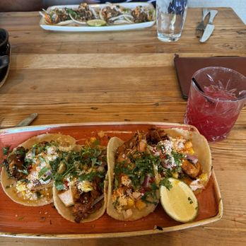 Jalisco Cantina - Chicken tacos with huckleberry margarita - Mexican Near Me - Whitefish, Montana