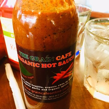 The Grain Cafe - Their hot sauce is awesome here to add to your dishes. Pretty darn spicy so beware.. - Pizza Near Me - Redondo Beach, California