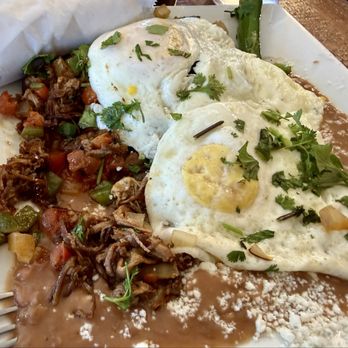 El Rincon Restaurant - Machaca and eggs with refried beans - Mexican Near Me - San Diego, California El Rincon Restaurant - Machaca and eggs with refried beans - Mexican Near Me - San Diego, California