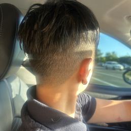 Men's haircut! Great undercut and trim on top. Thank you Jina! Men's haircut! Great undercut and trim on top. Thank you Jina!
