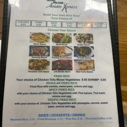 Royal Palace Asian Xpress - Menu