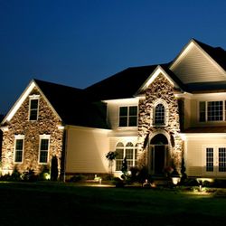 Bright Services - Landscape Lighting house in Bucks County