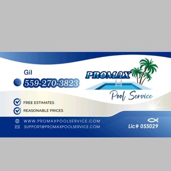 Promax Pool Service - My information,  to call for service. Clean filters, repair or free estimates!! - Pool Cleaners Near Me