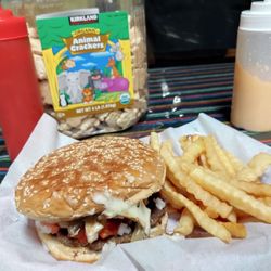 Hamburgers El Gordo - Cheese Mushroom and pineapple