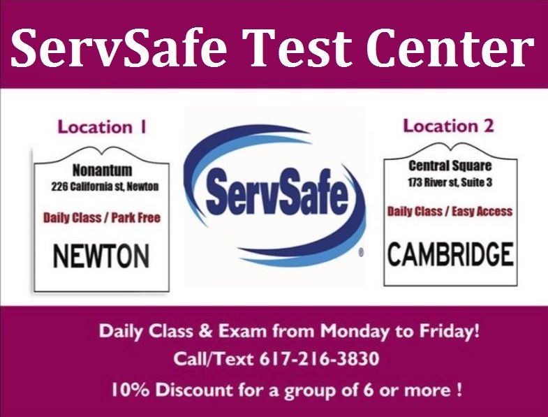 SERVSAFE CAMBRIDGE 171 River St, Cambridge, Massachusetts Food