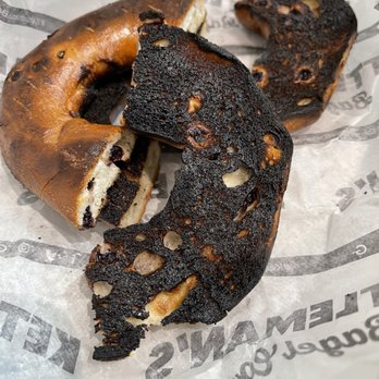 Kettlemans Bagel - Mm... burnt bagel, oops I mean "double-toasted" - Bagels Near Me - Etobicoke, Ontario