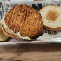 This is a Chicken breast sandwich? What do you think? Please don't waste your $'s here. This is a Chicken breast sandwich? What do you think? Please don't waste your $'s here.