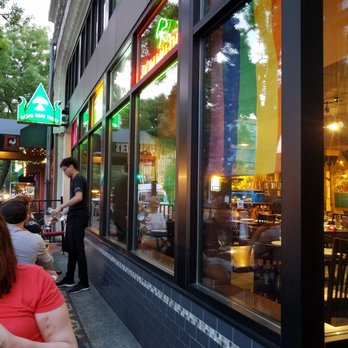 Rom Mai Thai - Outside of restaurant during pride month! :) - Thai Near Me - Seattle, Washington