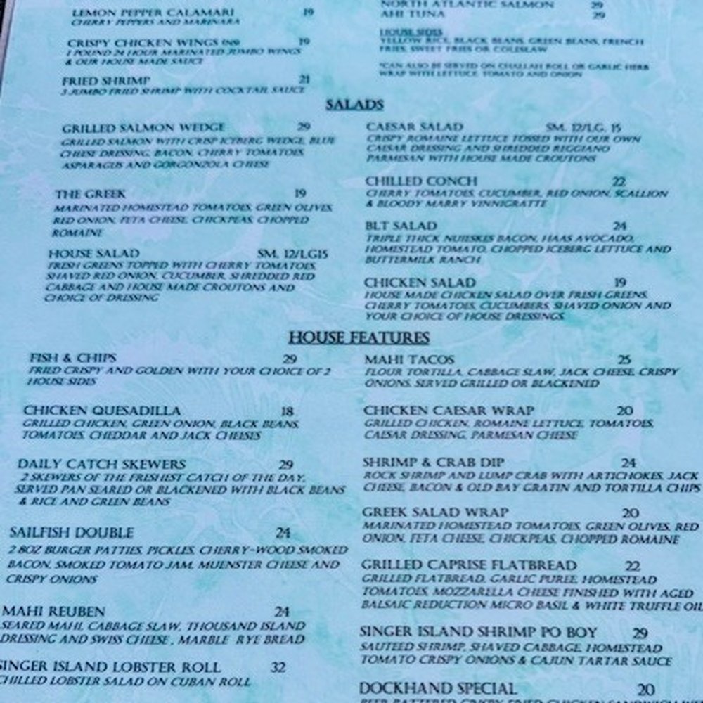 Sailfish Marina - Sailfish lunch menu - Seafood Near Me - Palm Beach Shores, Florida Sailfish Marina - Sailfish lunch menu - Seafood Near Me - Palm Beach Shores, Florida