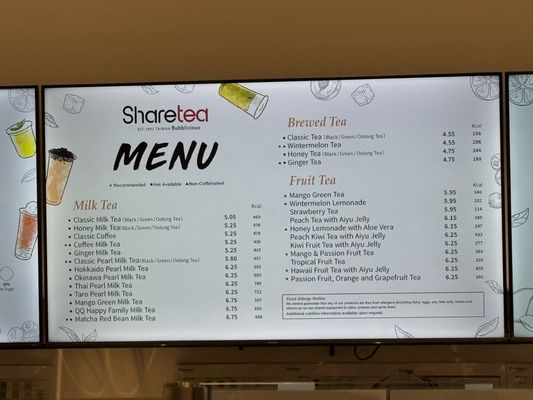 Menu photo 1 Sharetea - St George St. George, UT Menu photo 1 Sharetea - St George St. George, UT