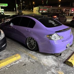 Clapped out infinity posted up out front. Pretty cool
