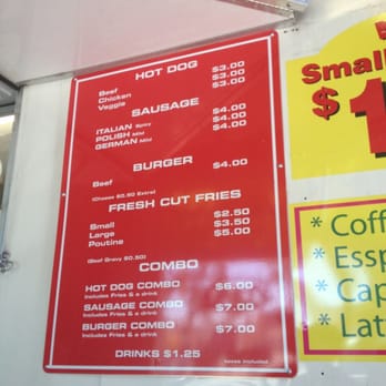 Red Tower Hot Dog - The menu - Hot Dogs Near Me - Toronto, Ontario