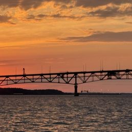 Beautiful sunset from the ship