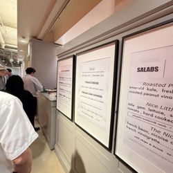 Line with menu boards