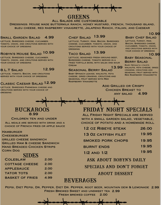 Menu photo 1 Robyn's Cameron, MO