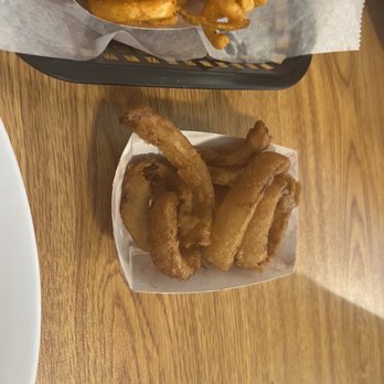 Big Joe's Sub's - That's a small onion ring - Sandwiches Near Me - New Smyrna Beach, Florida