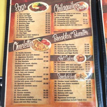 La Parrilla - Restaurant Menu from 2019 - Mexican Near Me - Vicente Guerrero, BCN