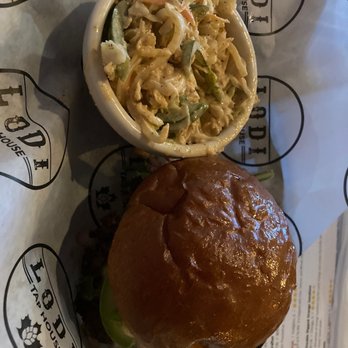 Lodi Tap House - California burger and Blackened Slaw - American Near Me - Maple Park, Illinois Lodi Tap House - California burger and Blackened Slaw - American Near Me - Maple Park, Illinois