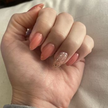 Dragon Nails - Hard gel manicure almond pointy shape - Nail Salons Near Me - Martinez, California