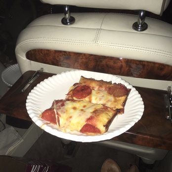 Jet's Pizza - Couldn't wait to eat it at home so we had to eat in the jag! - Pizza Near Me - Phoenix, Arizona Jet's Pizza - Couldn't wait to eat it at home so we had to eat in the jag! - Pizza Near Me - Phoenix, Arizona