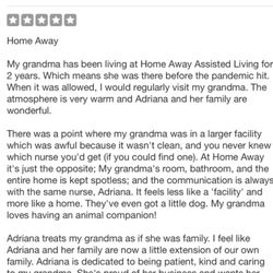 Home Away Assisted Living - Reviews