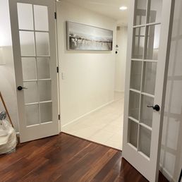 The French double open door