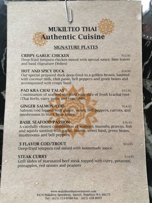 Menu photo 6 Mukilteo Thai Restaurant Mukilteo, WA Menu photo 6 Mukilteo Thai Restaurant Mukilteo, WA