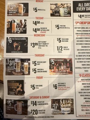 Menu photo 7 Twin Peaks Henderson, NV