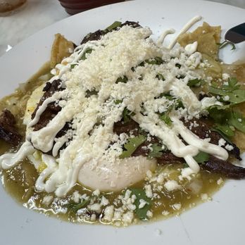 S & J Gran Cafe - Chilaquiles with Carne Asada - Coffee & Tea Near Me - Garden Grove, California