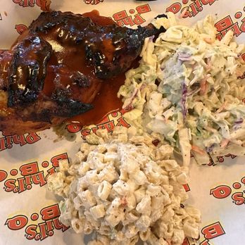 Phil's BBQ - Chicken Dinner (Half) with Macaroni Salad (Small) and Fresh Cole Slaw (Small) - Barbeque Near Me - San Diego, California Phil's BBQ - Chicken Dinner (Half) with Macaroni Salad (Small) and Fresh Cole Slaw (Small) - Barbeque Near Me - San Diego, California