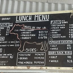 Lunch Menu (Updated April 1, 2025)