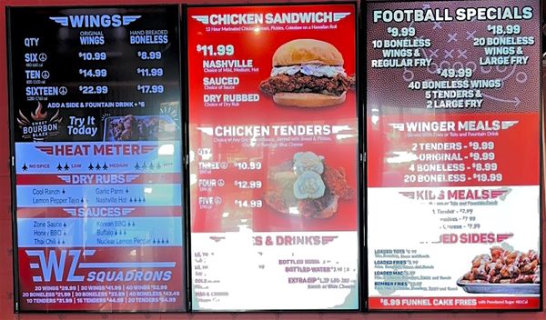 Menu photo 5 Wing Zone Redlands, CA