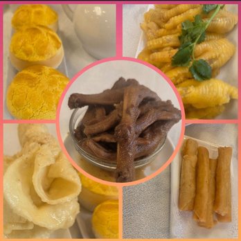 Golden Palace - Salted egg bun Cold chicken feet Stewed duck feet Fried sesame noodle cake Springrolls - Dim Sum Near Me - Brooklyn, New York