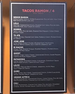 Menu photo 6 Senor Ramon Taqueria Reston, VA
