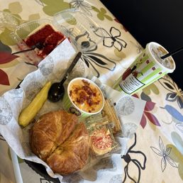 Chick Melt with potato soup and red velvet cake. Chick Melt with potato soup and red velvet cake.
